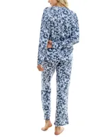 Roudelain Women's 2-Pc. Whisperluxe Printed Pajamas Set