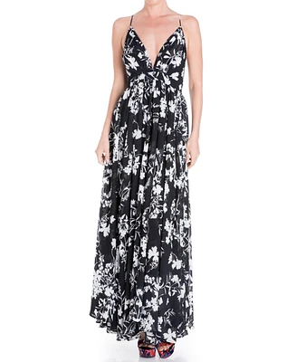 Meghan Los Angeles Plus Enchanted Garden Maxi Dress