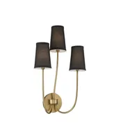 Trade Winds Lighting Trade Winds Diana 3-Light Wall Sconce in Natural Brass