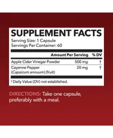 Havasu Nutrition Apple Cider Vinegar Pills, Acv Capsules + Cayenne Pepper, Appetite Suppressant for Weight Loss, Havasu Nutrition, 60ct