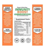 BioSchwartz Immunity Boost with Vitamin C and Zinc | 7-in-1 formula loaded with powerful Third Party tested ingredients | without gmos, soy, gluten, m