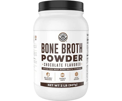 Left Coast Performance Bone Broth Protein, Left Coast Performance, Chocolate, 32oz