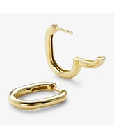 Ana Luisa - Silver Hoop Earrings Rox Small