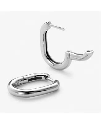 Ana Luisa Silver Hoop Earrings - Rox Small Silver