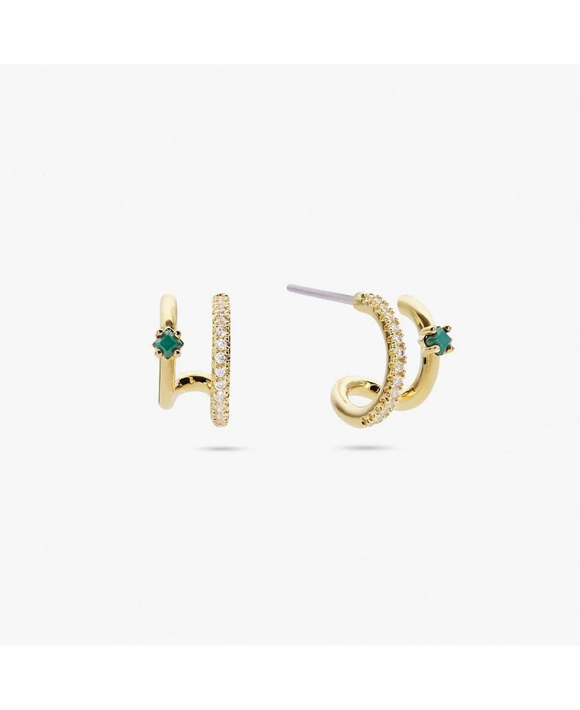 Ana Luisa Double Hoop Earrings - Percy