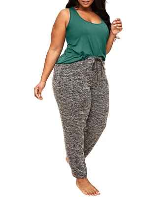 Adore Me Plus Lula Tank & Sweatpant Loungewear Set