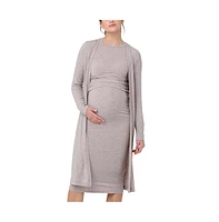 Ripe Maternity Nina Nursing Longline Cardigan Sand