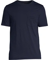 Lands' End Men's Tall Short Sleeve Cotton Supima Tee With Pocket