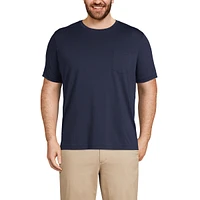 Lands' End Men's Tall Short Sleeve Supima Tee With Pocket