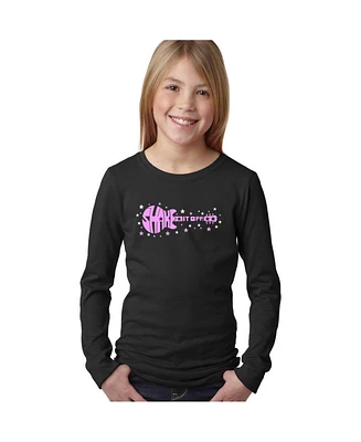 La Pop Art Girls Shake it Off Word Long Sleeve T-Shirt