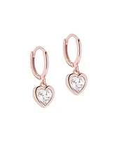 Ted Baker Jewelry Hanniy: Crystal Heart Huggie Earrings For Women