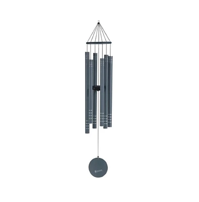 43" Long Metallic Gray Traditional Tuned Wind Chime