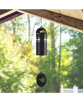 22" Long Metal Black Tube SunFace Chime