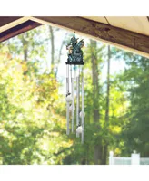 23" Long Dragon Holding Egg Round Top Wind Chime