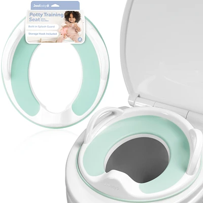 Jool Baby Baby Potty Training Seat with Handles , Splash Guard, Non-Slip & Free Storage Hook - Unisex