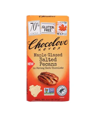 Chocolove - Bar Dark Chocolate Maple Glaze Pecan - Case of 12-3.2 Oz