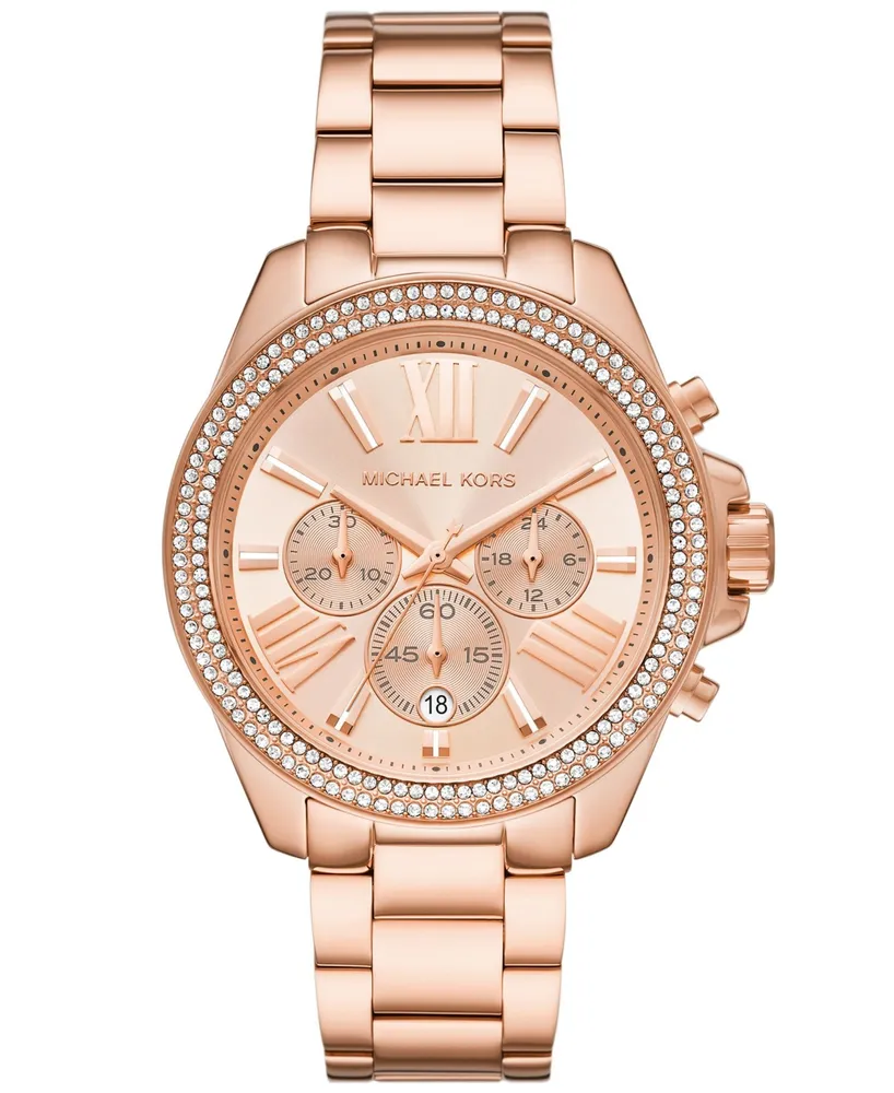 Michael Kors Women's Wren Chronograph -Tone Stainless Steel Watch 42mm