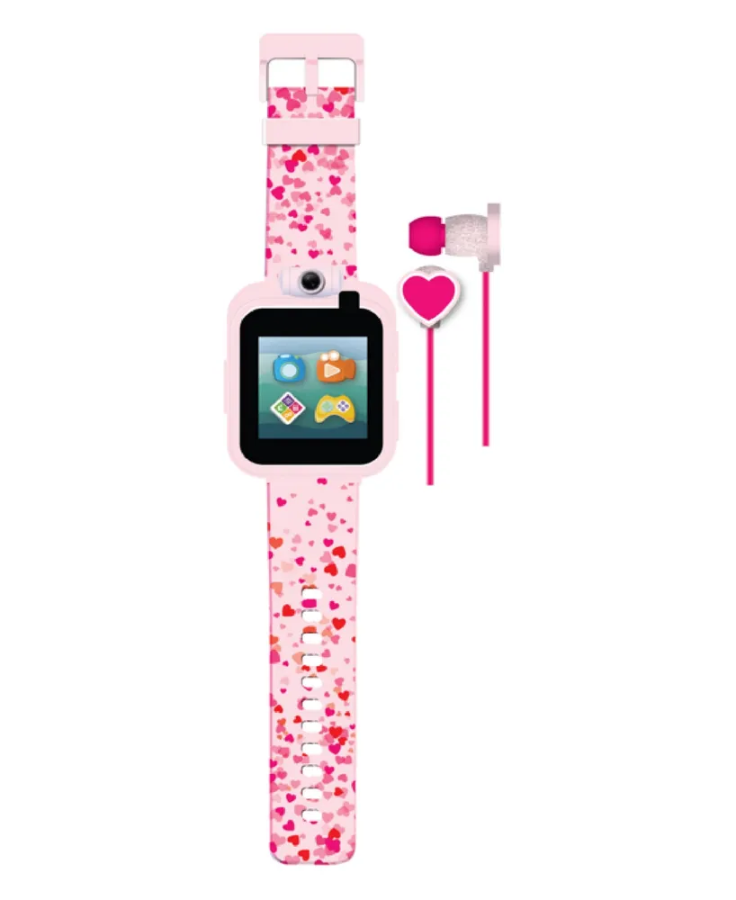 Playzoom Kids Pink Silicone Smartwatch 42mm Gift Set