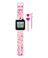 Playzoom Kids Pink Silicone Smartwatch 42mm Gift Set