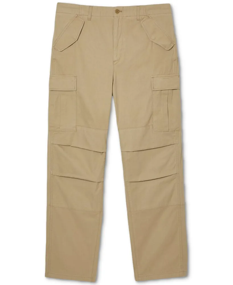 Lacoste Men's Straight-Fit Twill Cargo Chino Pants