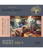 Trefl Wood Craft 500 Plus 1 Wooden Puzzle - Treasures in The Attic
