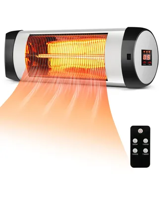 Costway Patio Electric Heater Wall-Mounted Infrared Heater