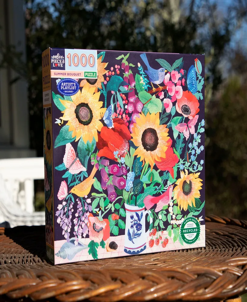Eeboo Summer Bouquet Jigsaw Puzzle