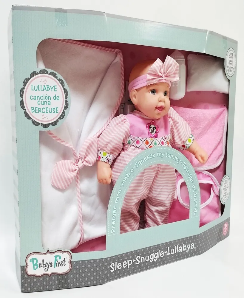 Baby's First by Nemcor 13" Sleep, Snuggle, Lullaby Baby Doll