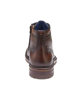 Johnston & Murphy Men's Benton Leather Plain Toe Boots
