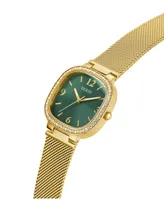 Guess Women's Analog Gold-Tone Stainless Steel and Mesh Watch 32mm