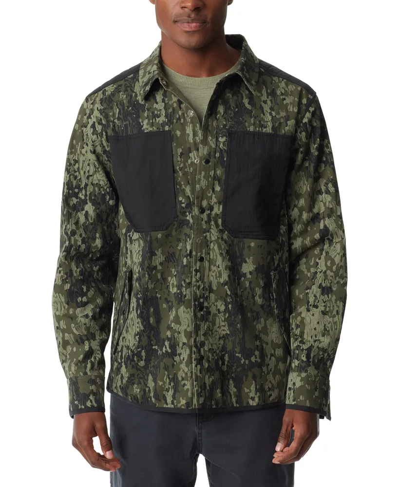Bass Outdoor Men's Worker Standard-Fit Stretch Camouflage Shirt