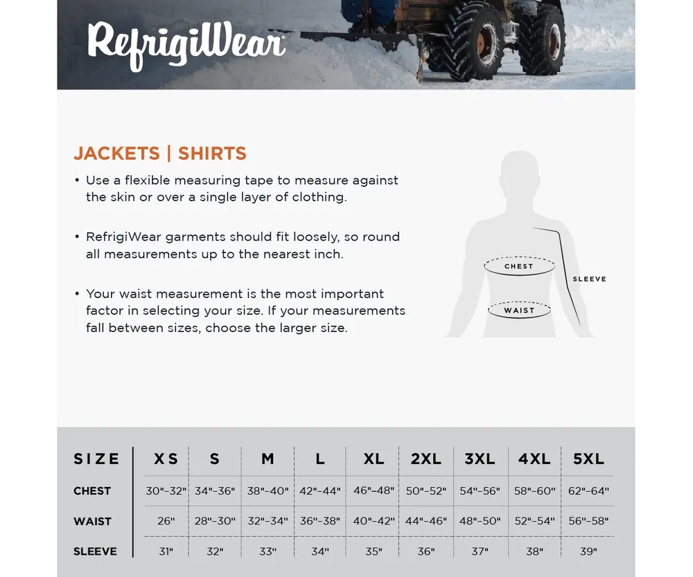 RefrigiWear Big & Tall HiVis Cooler Wear Insulated Winter Jacket