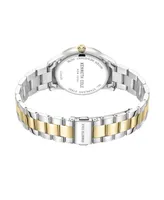 Kenneth Cole New York Dress Diamond Accent Dial Two-Tone, Silver-Tone, Gold-Tone Yellow Stainless Steel Watch 36mm