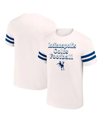 Men's Nfl x Darius Rucker Collection by Fanatics Cream Indianapolis Colts Vintage-Like T-shirt