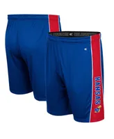 Men's Colosseum Royal Kansas Jayhawks Panel Shorts