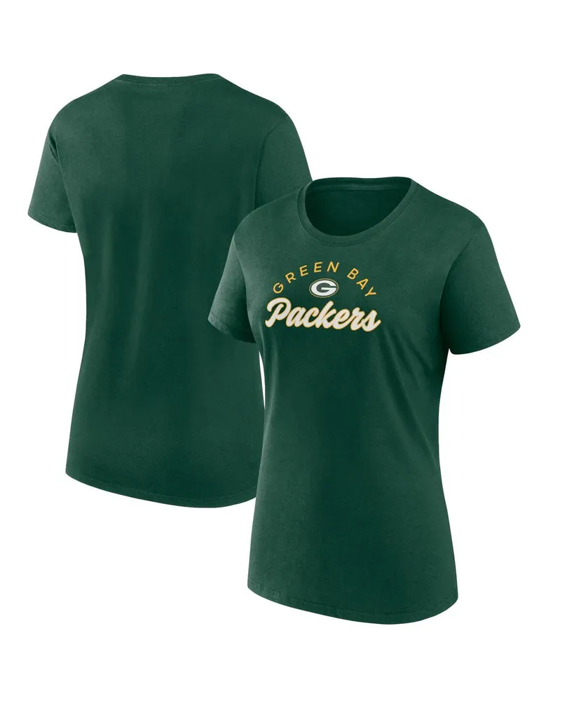 Women's Fanatics Branded Green Bay Packers Earned Stripes T-Shirt Size: Small