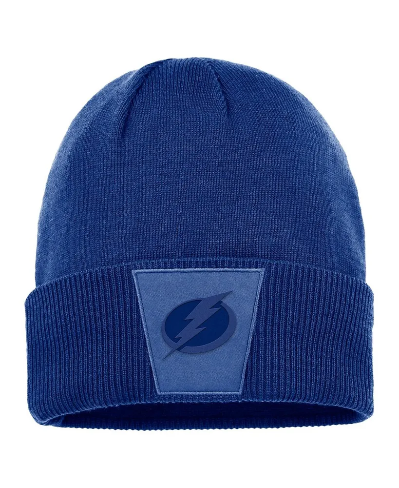 Men's Fanatics Blue Tampa Bay Lightning Authentic Pro Road Cuffed Knit Hat