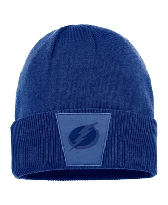 Men's Fanatics Blue Tampa Bay Lightning Authentic Pro Road Cuffed Knit Hat