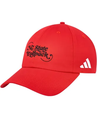 Men's adidas Red Nc State Wolfpack Slouch Adjustable Hat