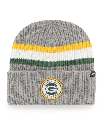 Men's '47 Brand Gray Green Bay Packers Highline Cuffed Knit Hat