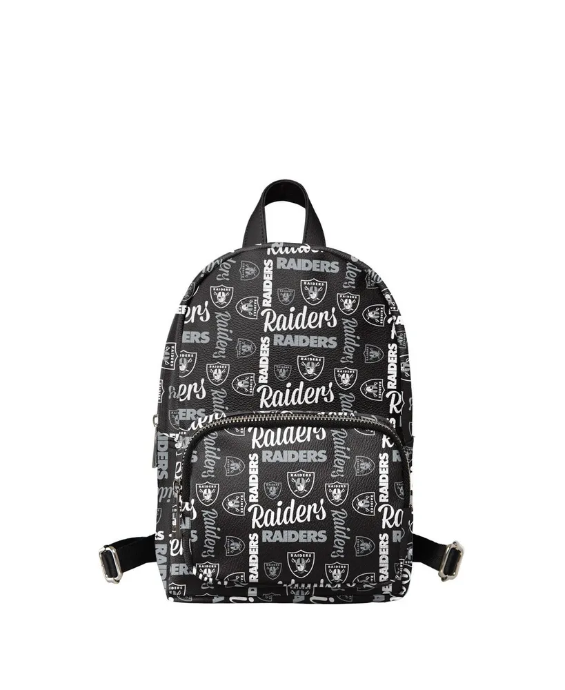 Youth Boys and Girls Foco Black Las Vegas Raiders Repeat Brooklyn Mini Backpack