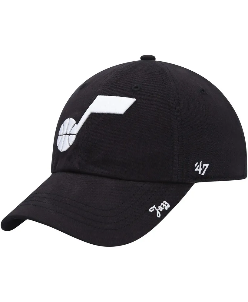 Women's '47 Brand Black Utah Jazz Miata Clean Up Adjustable Hat