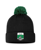 Men's Fanatics Black Dallas Stars 2023 Nhl Draft Cuffed Knit Hat with Pom