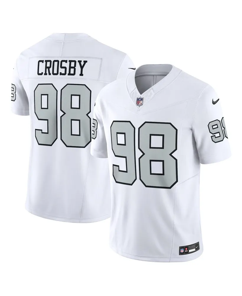 Men's Nike Maxx Crosby White Las Vegas Raiders Alternate Vapor F.u.s.e. Limited Jersey