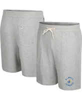 Men's Colosseum Heather Gray Kansas Jayhawks Love To Hear This Terry Shorts