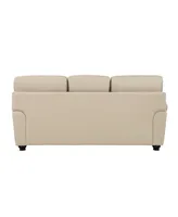 White Label Camryn 84" Leather Match Sofa