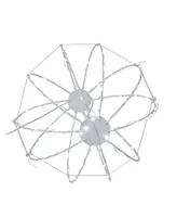 Kurt Adler 12" Cool Superbright Led Clear Wire Foldable Metal Sphere