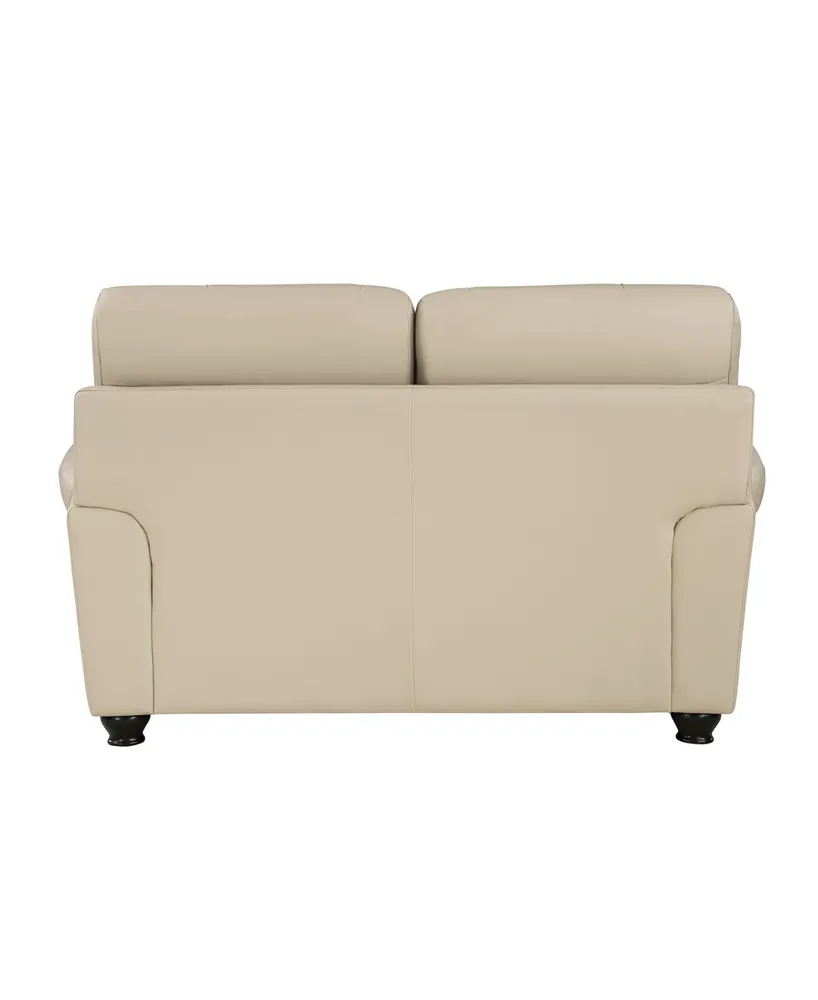 White Label Camryn 63" Leather Match Love Seat
