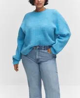 Mango Women's Oversized Dropped Shoulders Jumper