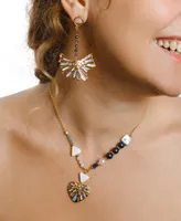 Nectar Nectar New York 18k Gold-Plated Mixed Gemstone Statement Earrings